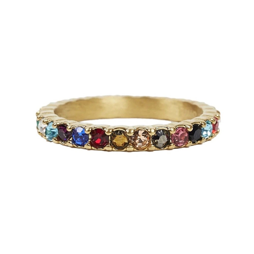 Taylor Swift Bejeweled Ring NEW Size 6 Midnights Eras Tour Rainbow Stone Gold